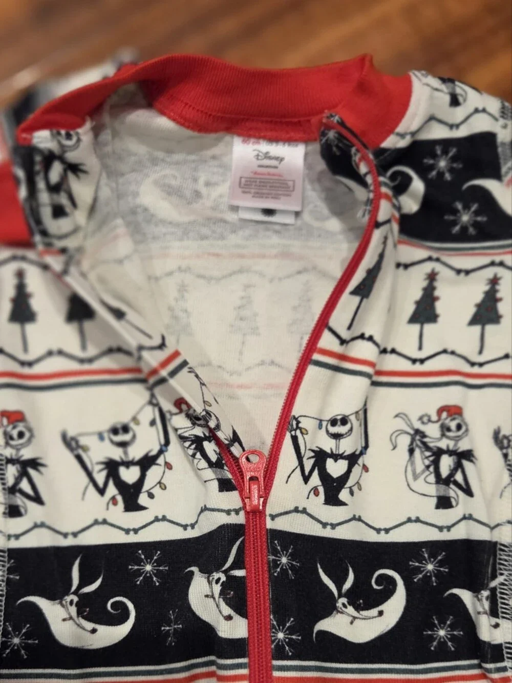 Hanna Andersson 3-6 Months Nightmare  Before Christmas One-piece Pj Romper